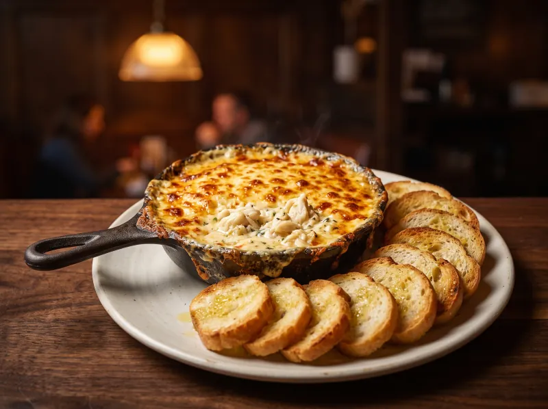 Crab Dip at Steamers Stonewall Tavern