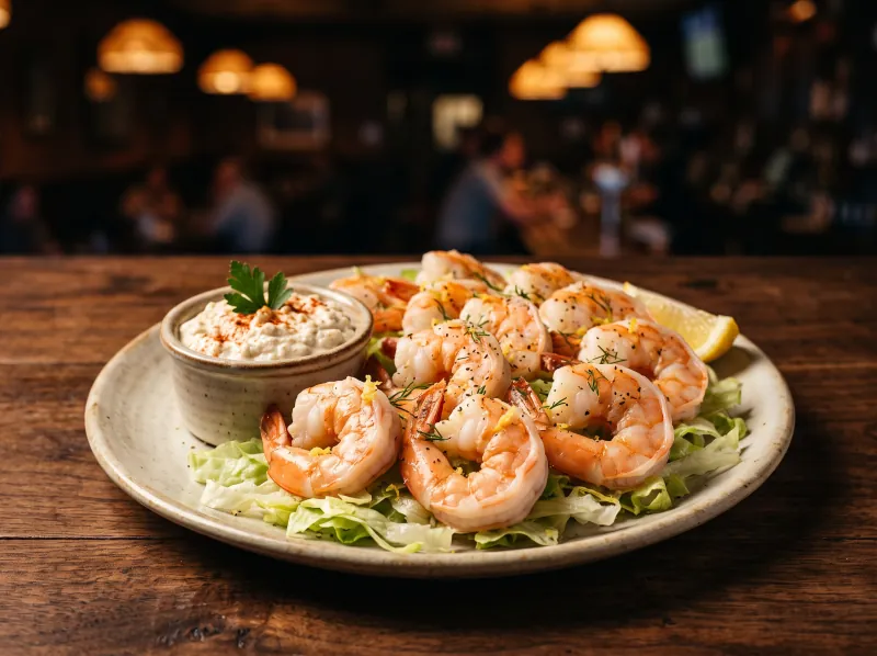 Tiger Shrimp at Steamers Stonewall Tavern
