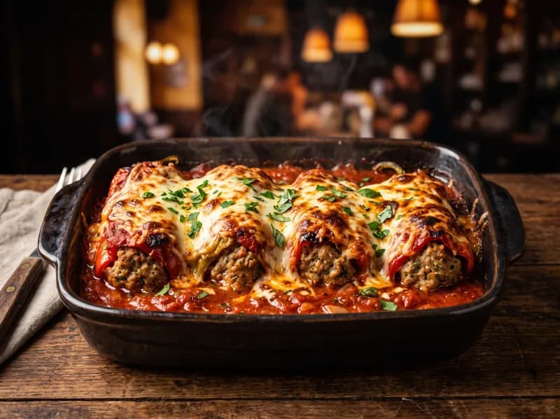 Stuffed Hungarians at Steamers Stonewall Tavern