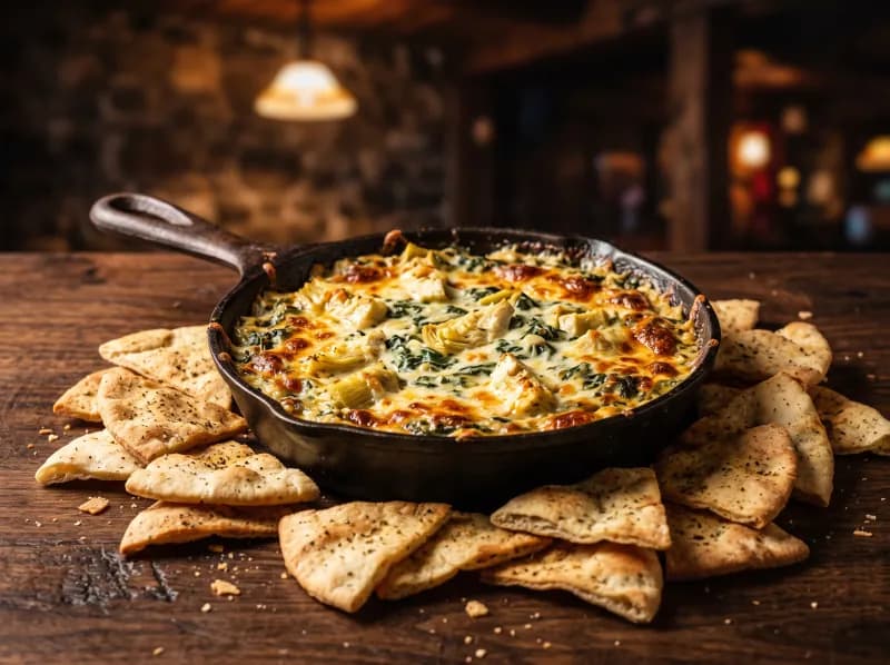 Spinach Artichoke Dip at Steamers Stonewall Tavern