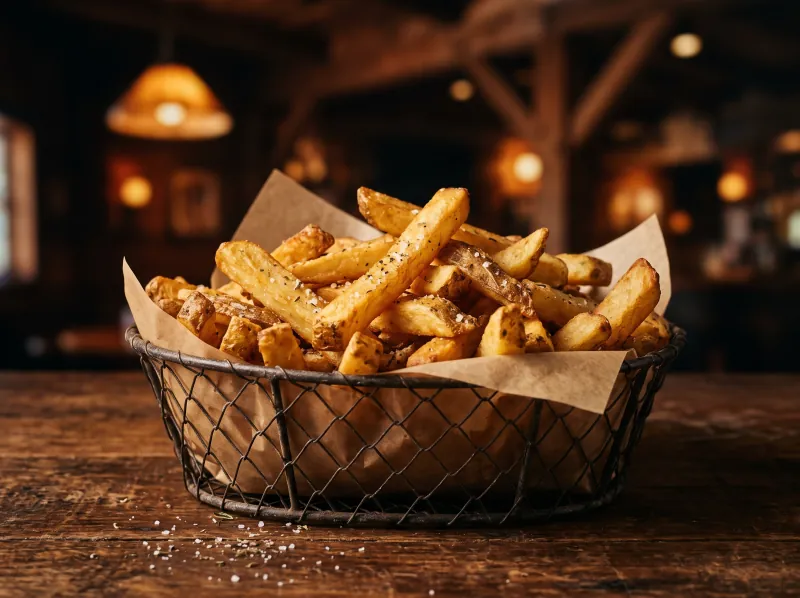 Fries at Steamers Stonewall Tavern